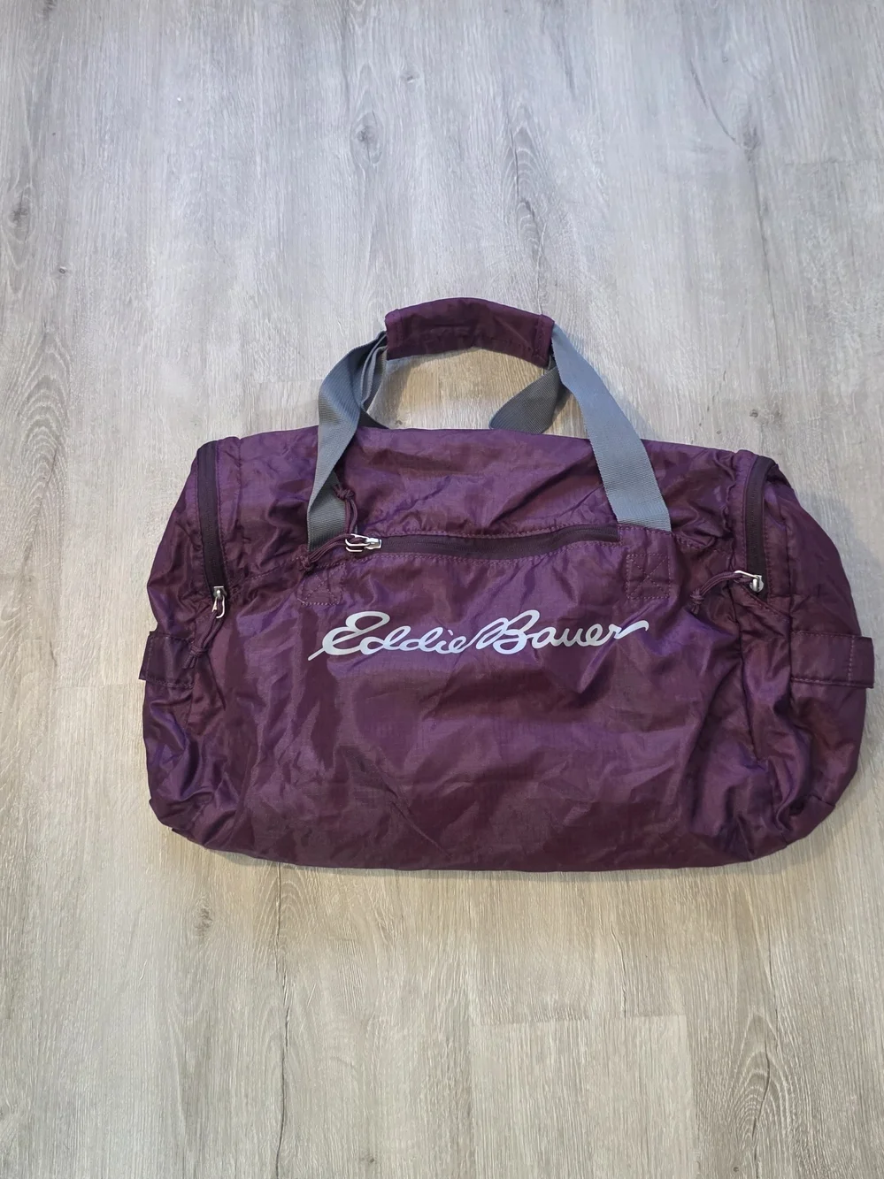 Eddie Bauer Unisex Stowaway 40L Burgandy Travel Duffle Bag